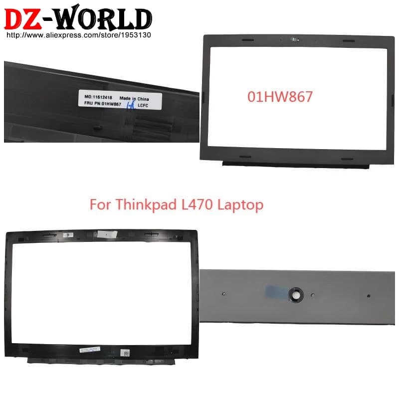 Custodia a conchiglia per cornice frontale con cornice LCD per laptop Lenovo ThinkPad L470 01HW867