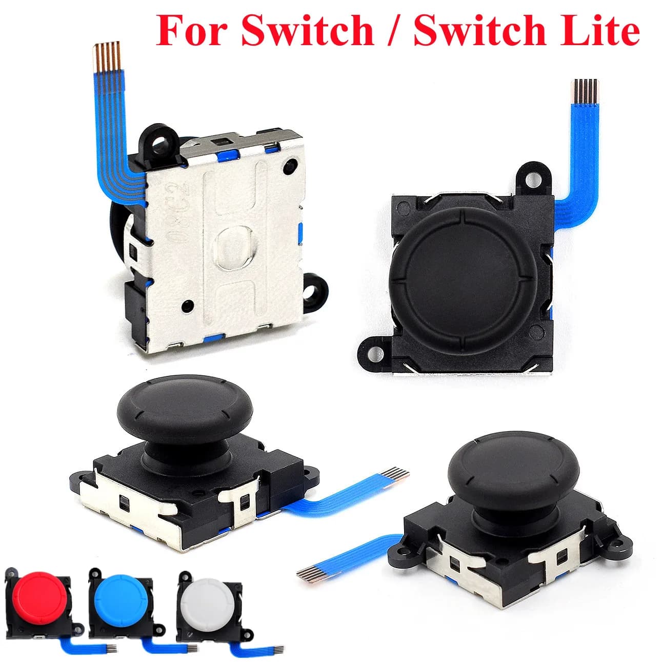 Per Nintendo Switch/Switch Lite 3DJoy-con Controller Joystick analogico Stick Rocker Maniglia di ricambio Game Pad Giochi Accessori