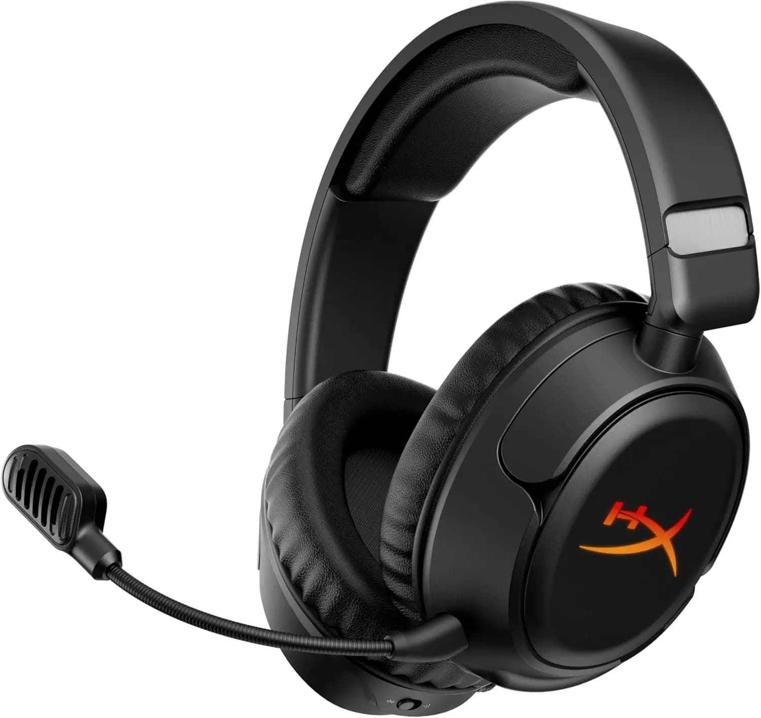 Wireless Gaming Headphones with RGB Lighting, 100 Hour Battery, Bluetooth and Multi-Platform - Black