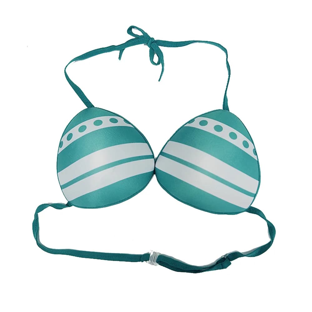 Anime cos Nami Cosplay Bra Costume Green Sexy Bikini