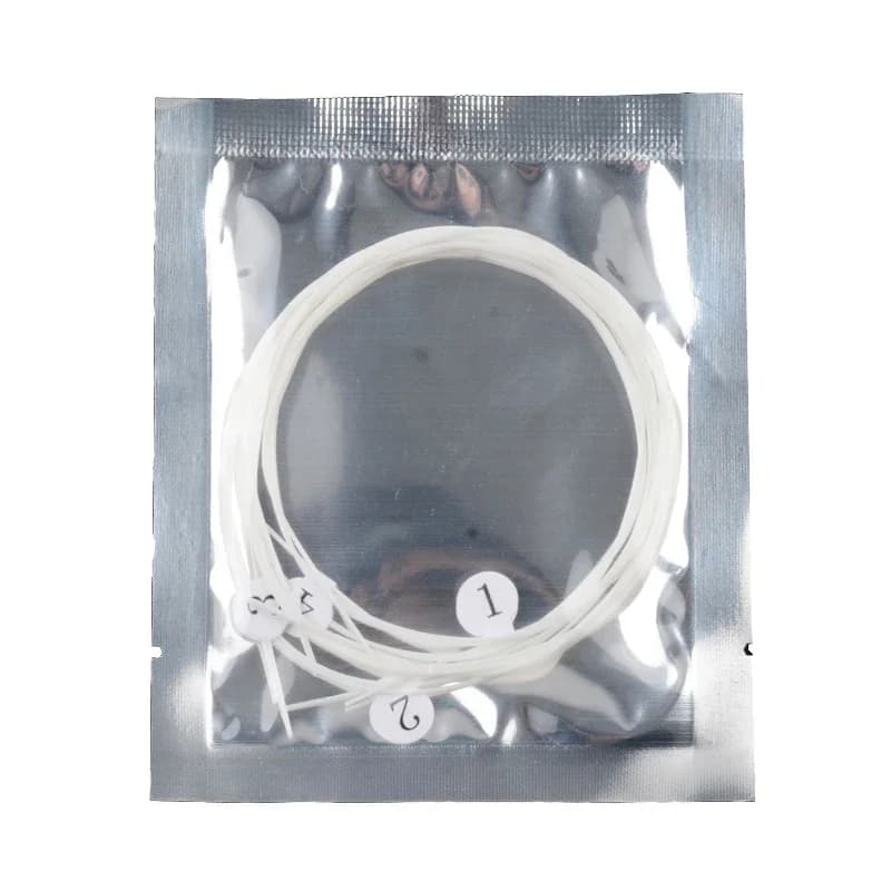 300 set di corde in nylon bianco per ukulele per i Regni 21/23/24 Inich 1a-4a set di corde bianco puro