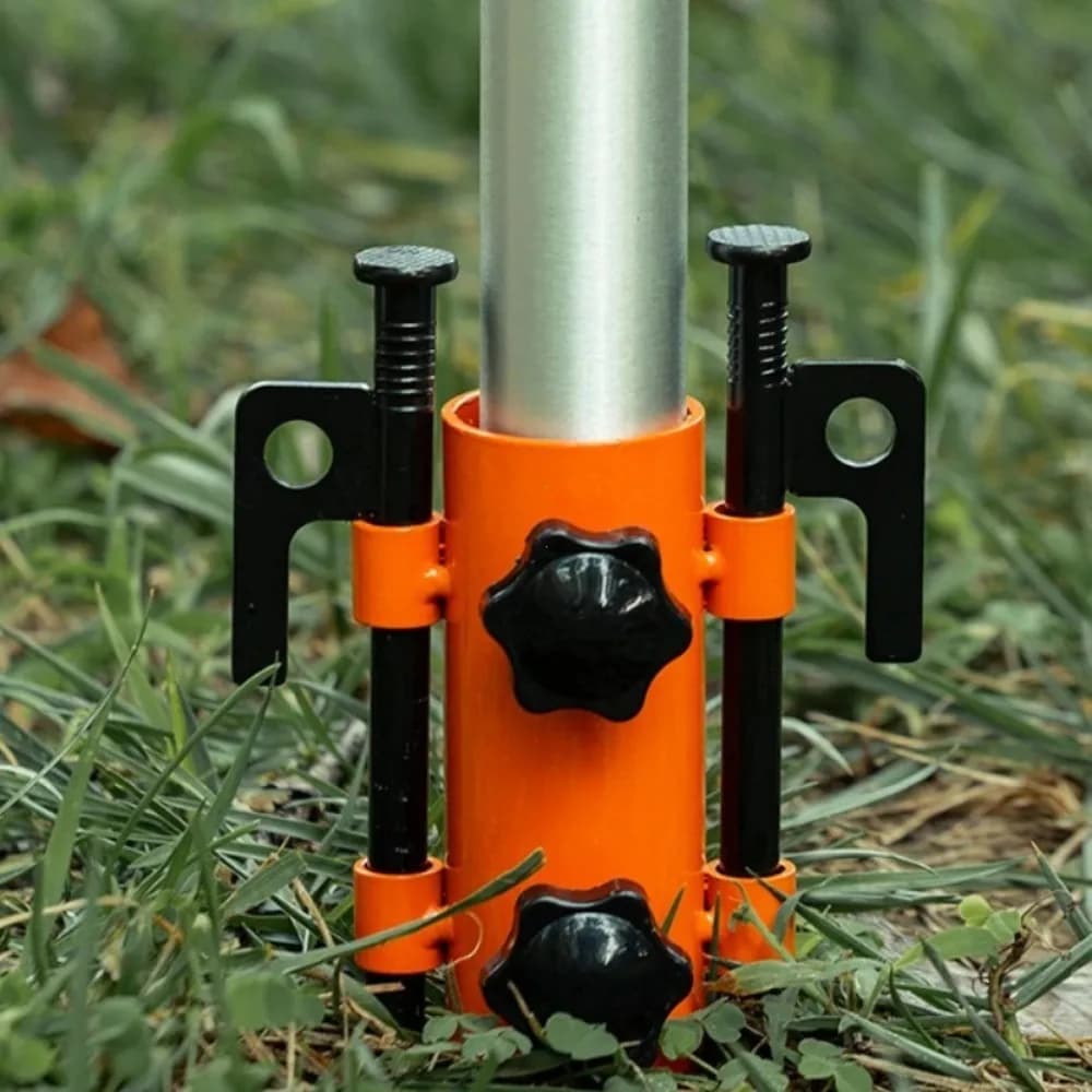 Outdoor Color Adjustable Canopy Pole Holder Ground Plug Camping Picnic Travel Tent Canopy Accessories Base Strut Fixing Tube