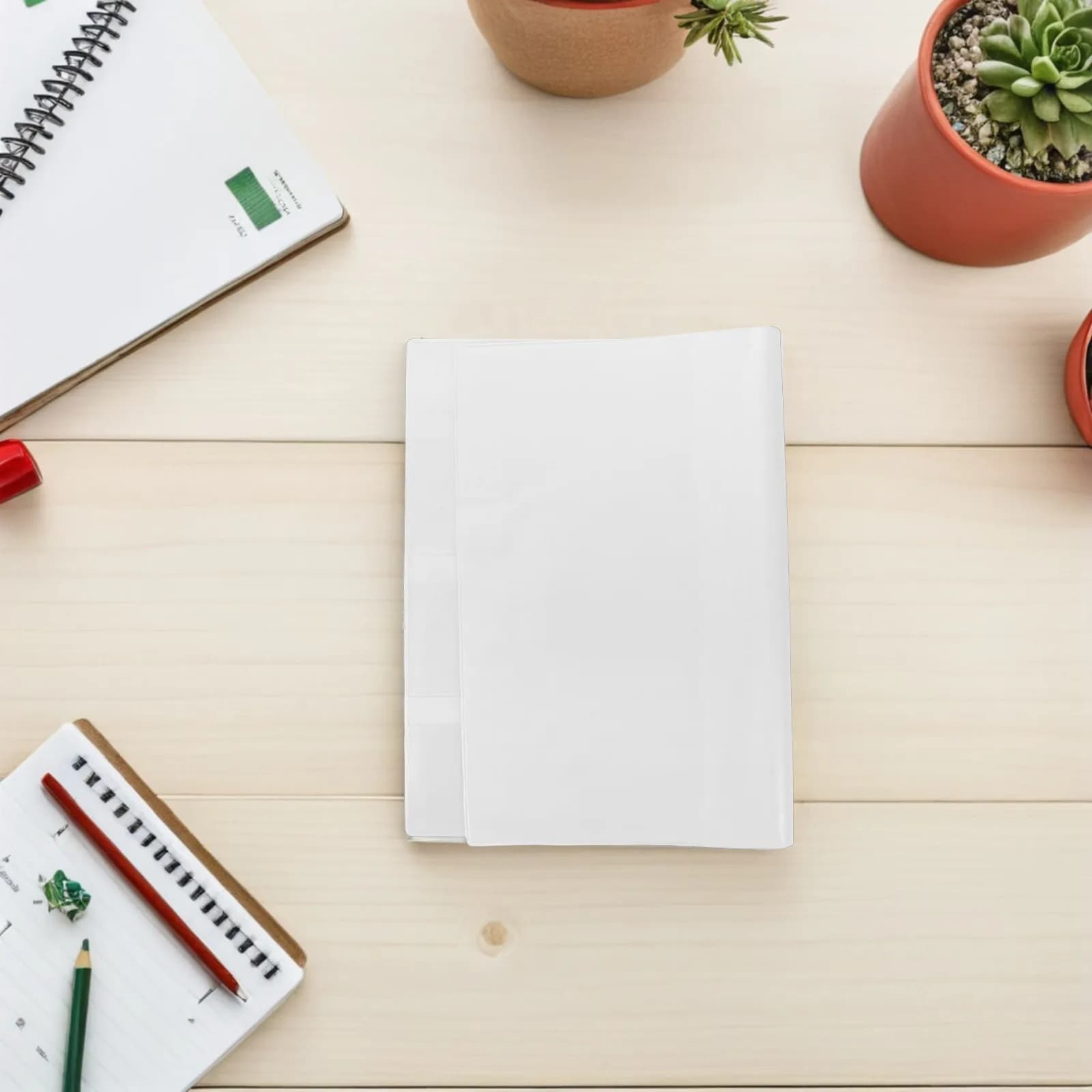 4 copertine trasparenti in PVC per libri, formato A5, impermeabili, riutilizzabili, custodia protettiva per quaderni, copertina protettiva per agenda, per scuola e ufficio
