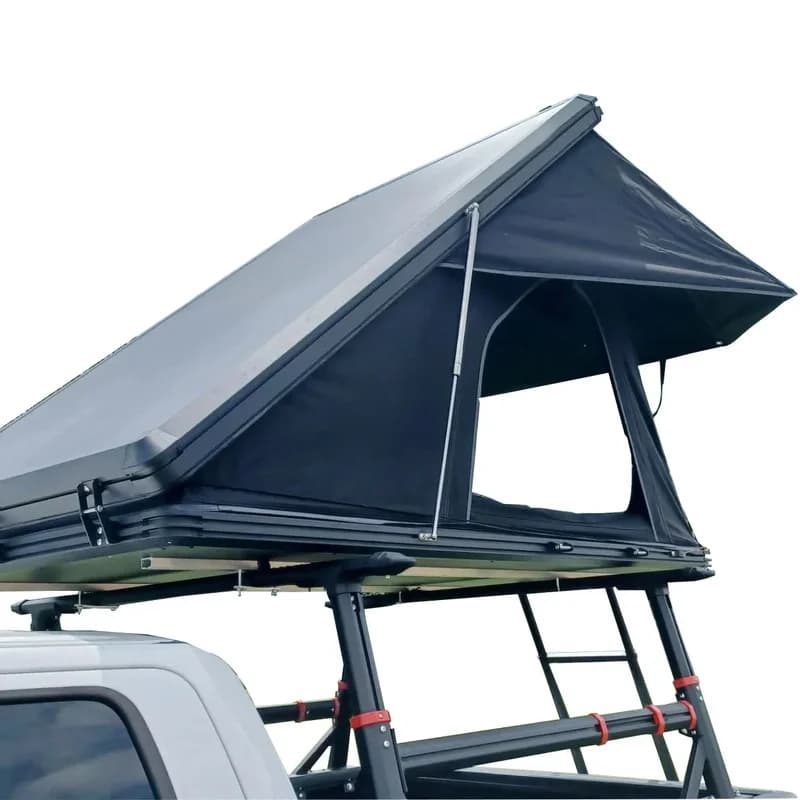 Camping WaterproofHigh Quality Clamshell Aluminum Hard Car Rooftop Tent, 3-Person Capacity Outdoor Ca