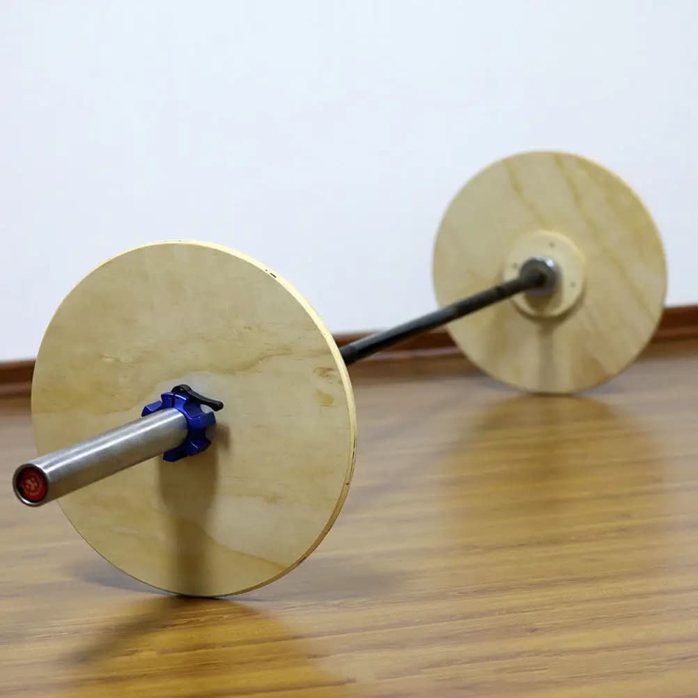Wooden barbell plate, bumper plate for sports, handlebar plate, training plate, rehabilitation plate, transportation and storage