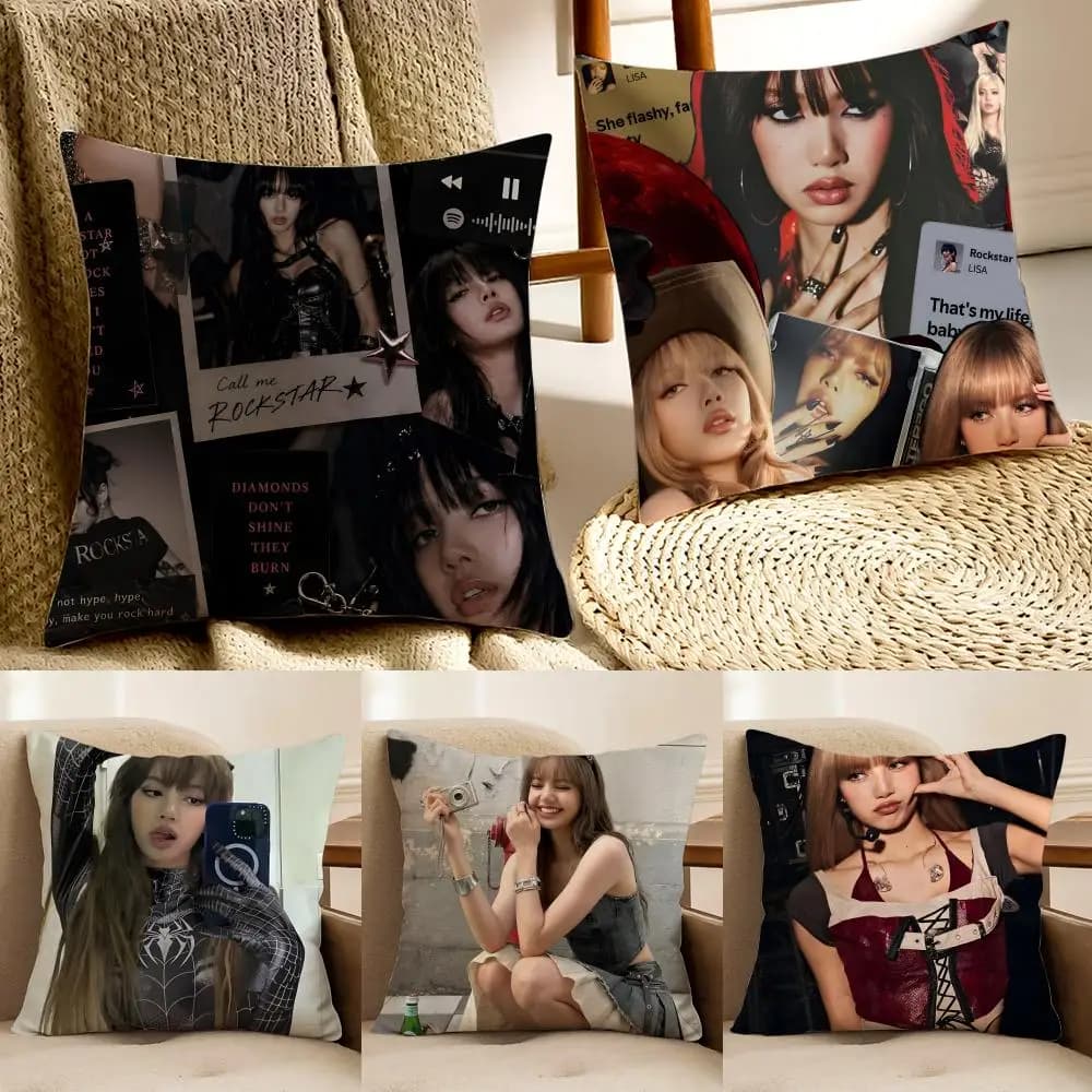 L-Lisa stunning Cushion Cover Pillowcase Anti-dustmite living Room Sofa Decor Cushion Room
