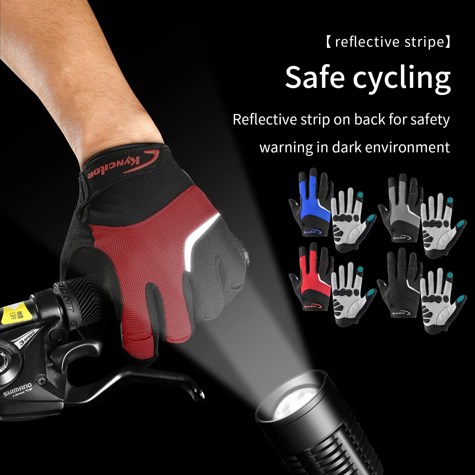 Guanti Professionali Antiscivolo per Ciclismo, Traspiranti e Assorbenti per Fitness e Alpinismo