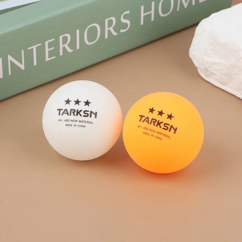 【W】10 palline da ping pong in materiale ABS, 3 stelle, 40+ mm, in plastica gialla e bianca, per allenamento di tennis da tavolo