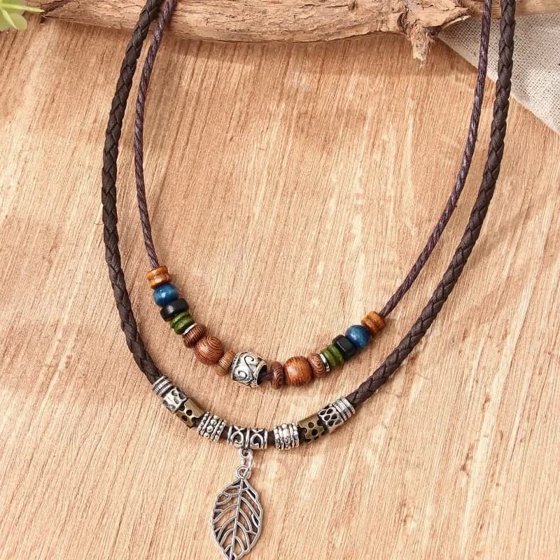 Nuova collana elegante da donna con perline a forma di foglia, adatta per feste, regali di compleanno
