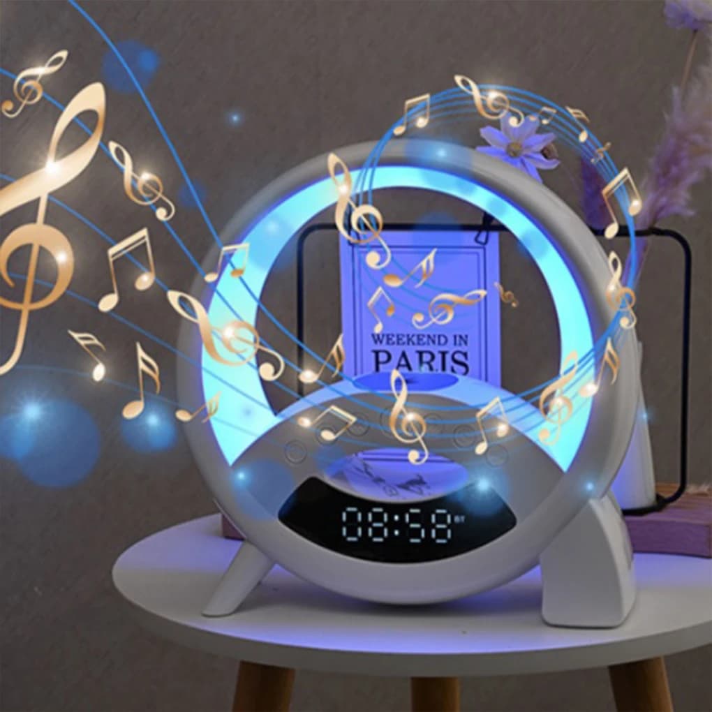 Led Lamp Bluetooth Speaker Mood-Adapting Light Display Creating Dynamic And Immersive Atmosphere