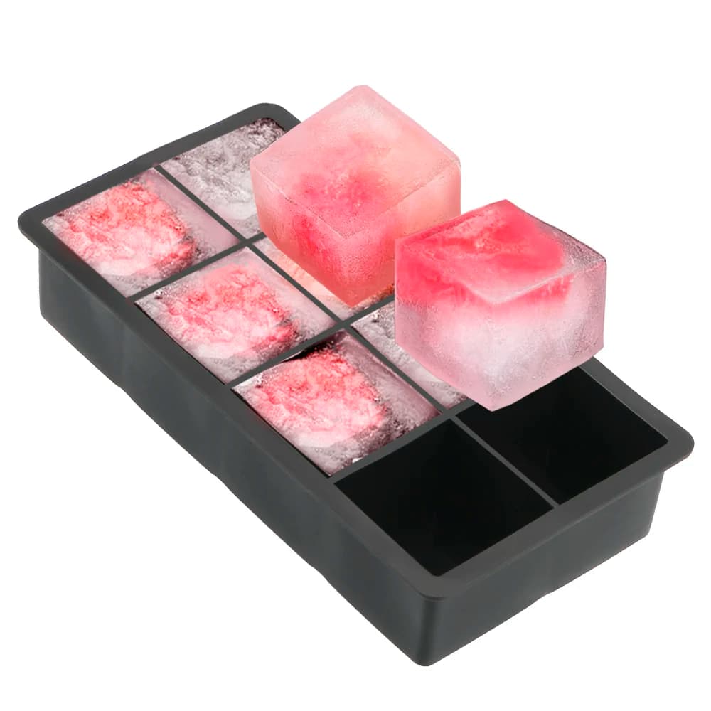 Ice Tray Mold Silicone Ice Cube Maker With Lids 4/8-Cavity for Ice Candy Cake Pudding Chocolate Molds