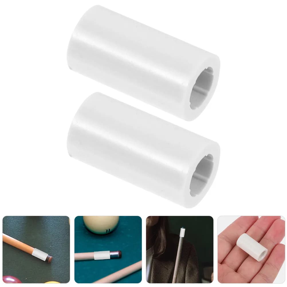 2 Pezzi Puntali in Plastica per Stecche da Biliardo, Ricambi per Riparazione Stecche da Snooker e Pool, per un Controllo della Precisione Migliorato, Uso Familiare