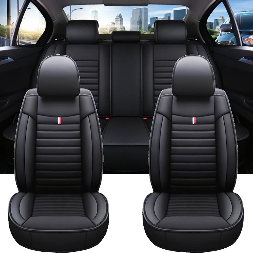 Universal PU leather car seat covers for Hyundai I30 Alfa Romeo Mercedes W205 Audi A4 A6 Q5 Car accessories