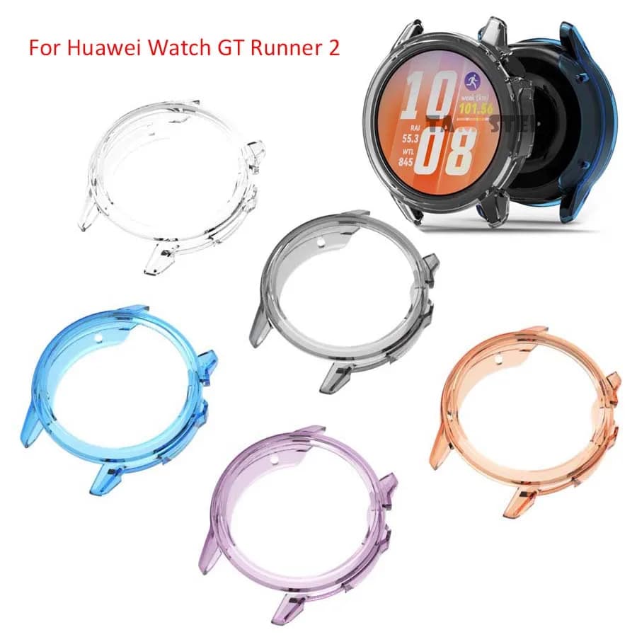 For Huawei Watch GT Runner 2 Case Cover TPU Protective Shell Frame Bumper For Huawei GT Runner 2 Protector Smart Accessories