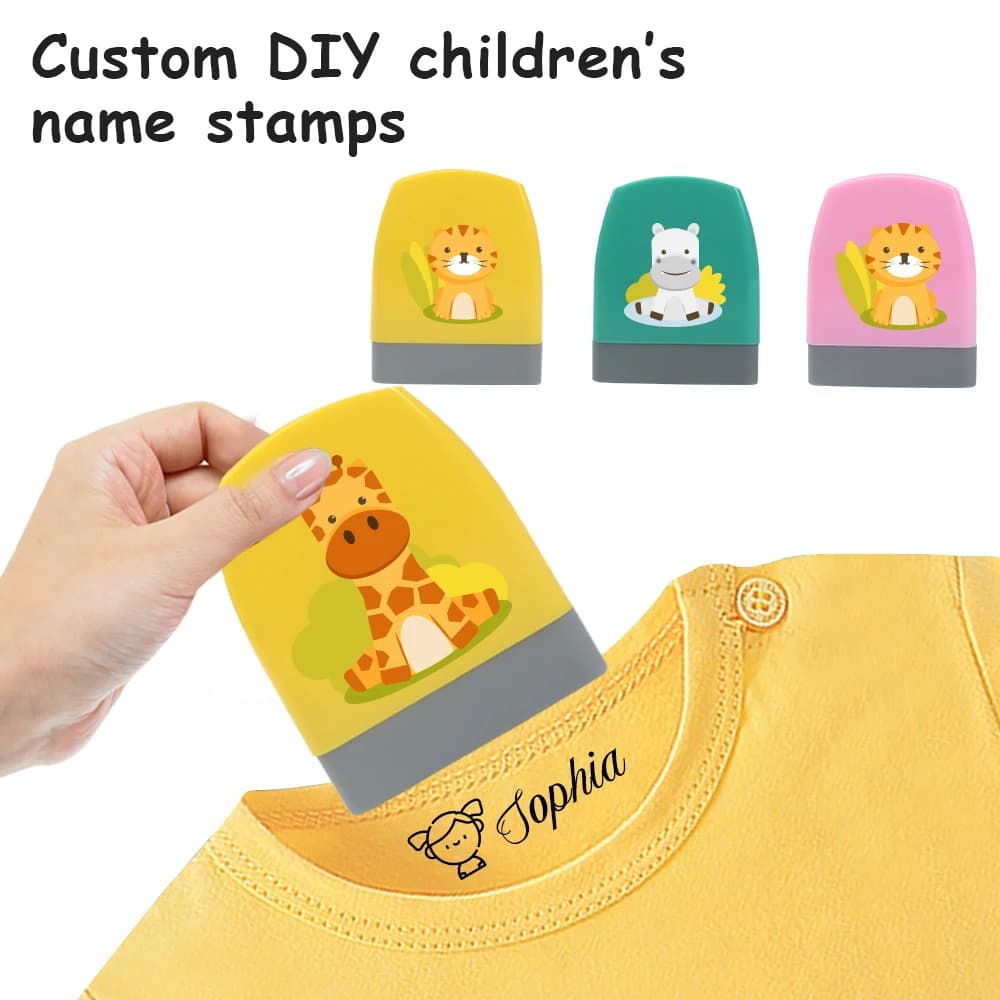 1pc Personalize Custom Stamp printing for school bag shose school uniform Waterproof Non-fading Seal New student gift set