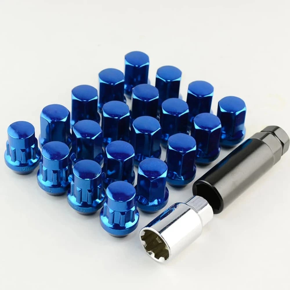 Head Cover Bolts 20pcs Car Close End Wheel Lock Lug Nuts Rays Volk 17 HEX dadi aluminum racing fins for Toyota Honda Mitsubishi