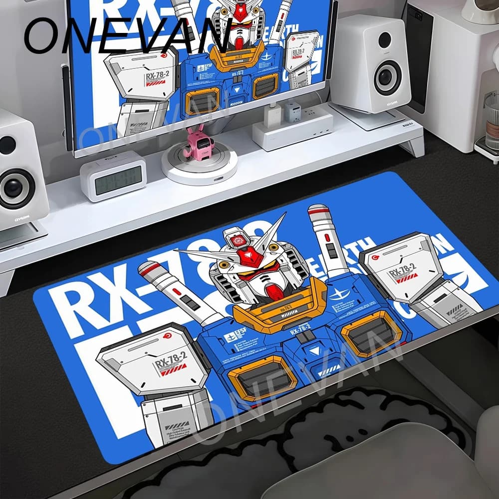 XXL Mouse Pads Gundam Mouse Pad Gaming Large Gamer Keyboard Big Desk Mat Table Carpet Non-slip Mousepad 90x40cm For Computer