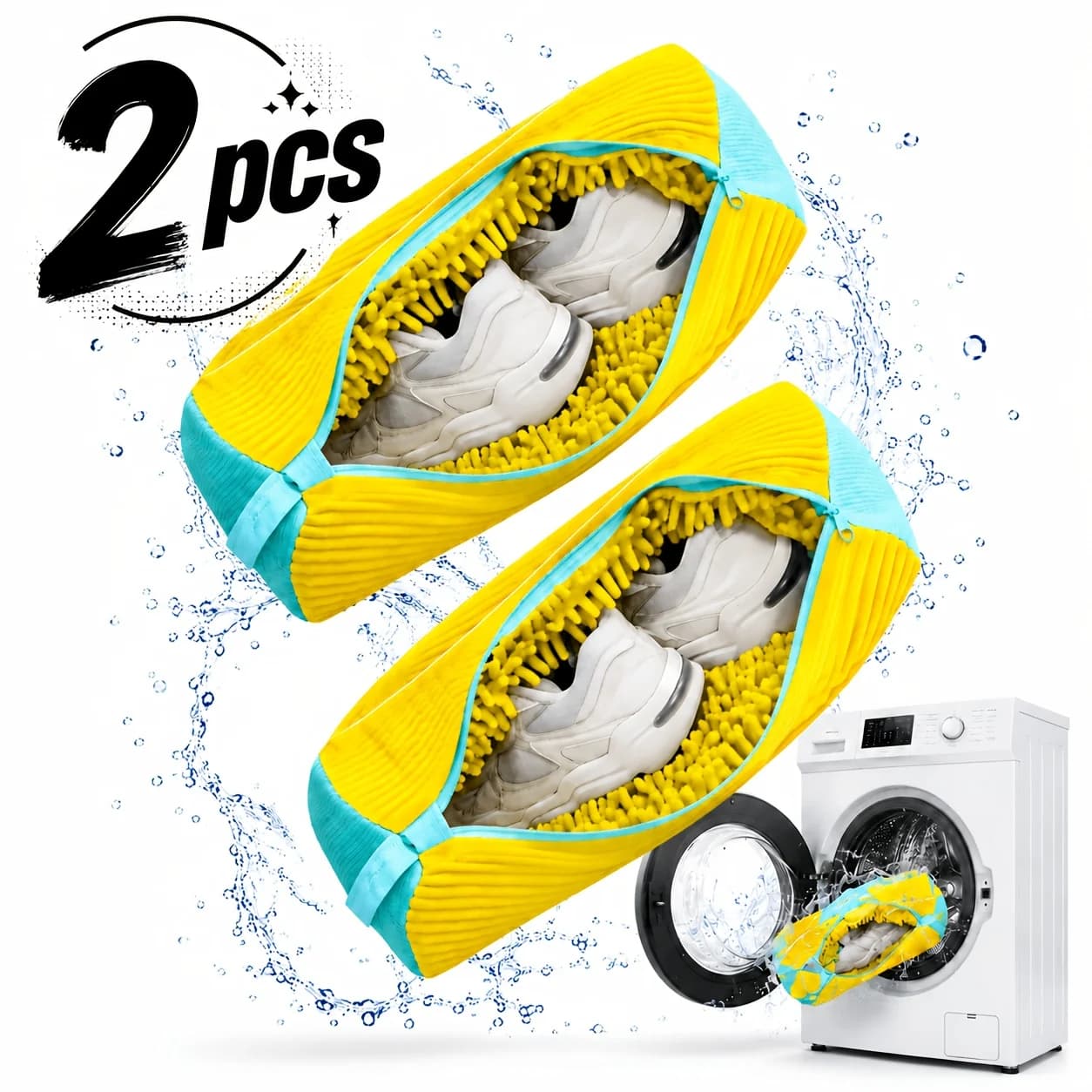 2PCS Shoe Washing Machine Bag Laundry Shoe Bag for Washer and Dryer Reusable Shoe Cleaning Bags for Sneakers Cleaning Machine