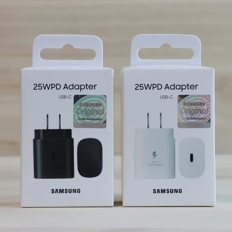 Samsung 25W EU/US Caricatore PD3.0 Adattatore da muro di ricarica super veloce per Galaxy A17 A16 A15 F36 M36 M35 A06 A25 S21 S22 S23 S24 Ultra