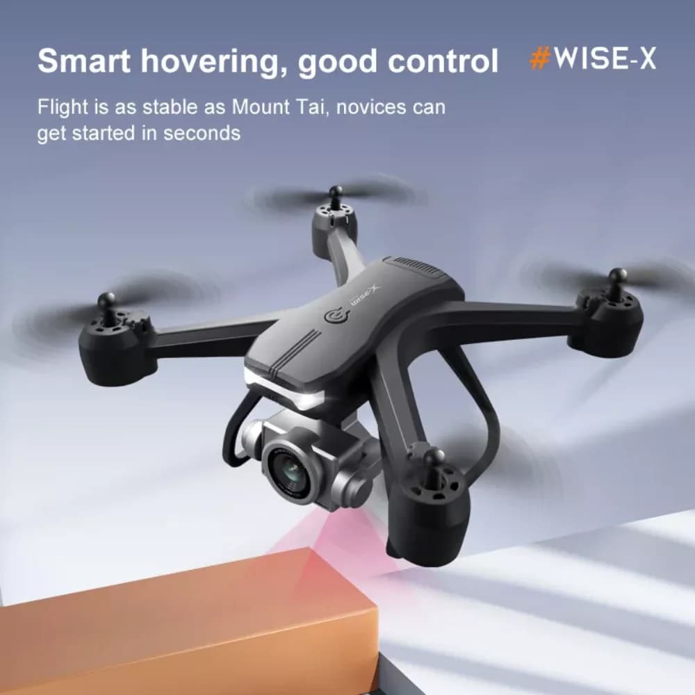 Drone Professionale V14, 3 Batterie, Doppia Fotocamera HD 6K, Video Live WiFi FPV, Quadricottero RC Portatile, 120 ° Obiettivo grandangolare, Mantenimento dell'altitudine, Controllo gestuale, Flip 3D, Design pieghevole, Lunga durata, Adatto per adulti e principianti, Fotografia aerea ed attività all'aperto