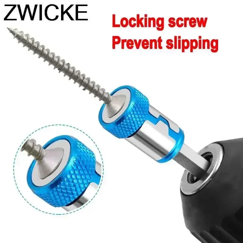 Anello magnetico per punta da trapano per cacciavite professionale per set di strumenti ad anello potente con punta da trapano magnetica regolabile da 6,35 mm