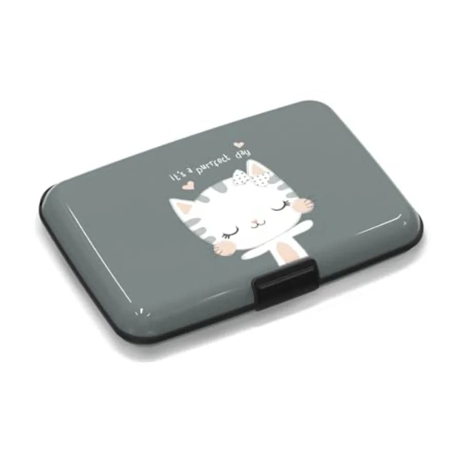 Mini RFID Blocking Credit Card, Wallet Credit Cards Holder Business Card Case Aluminum Metal Travel ID Case for Men Women