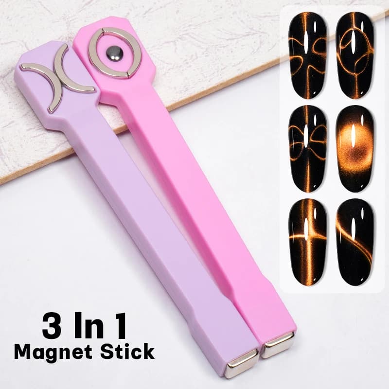 3 in 1 nail art magnetic stick multifunction UV/LED gel polish tools for nail art for magnetic stick for 3D cat magnetic gel painting