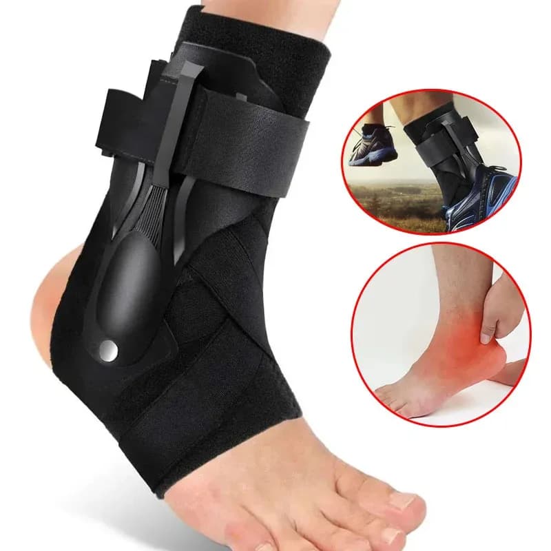 Supporto regolabile per caviglia a compressione, protezione anti-distorsione per ciclismo, corsa, basket, calcio e altri sport.