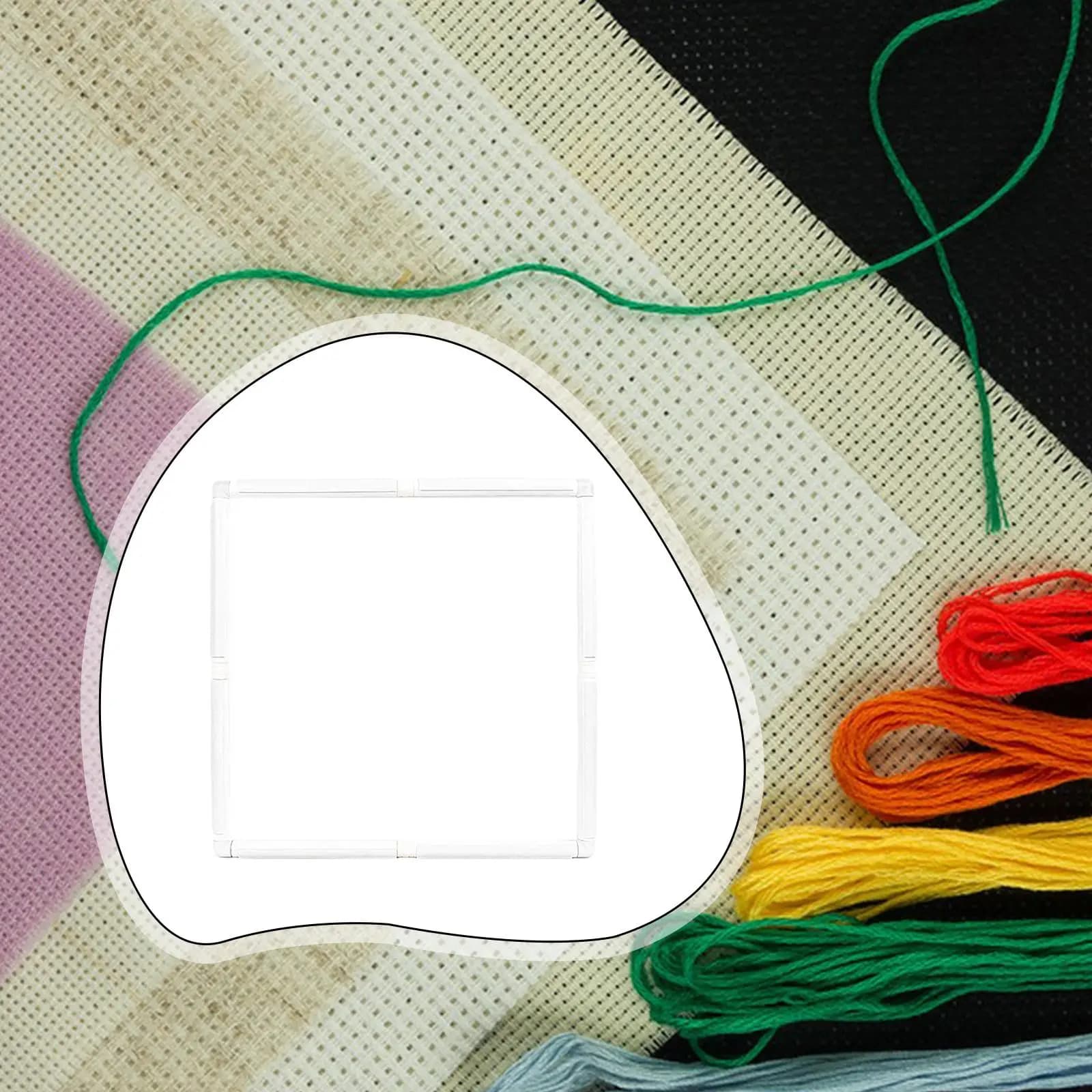 Rectangular Hoop Stand PVC Material DIY Cross Stitch Frame Reusable for Home Embroidery Kit Set Beginners