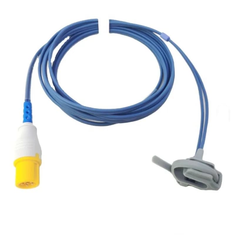 SpO2 2,8 m TPU pulse sensor, compatible with Contec CMS8000, 6-pin neonatal sensor