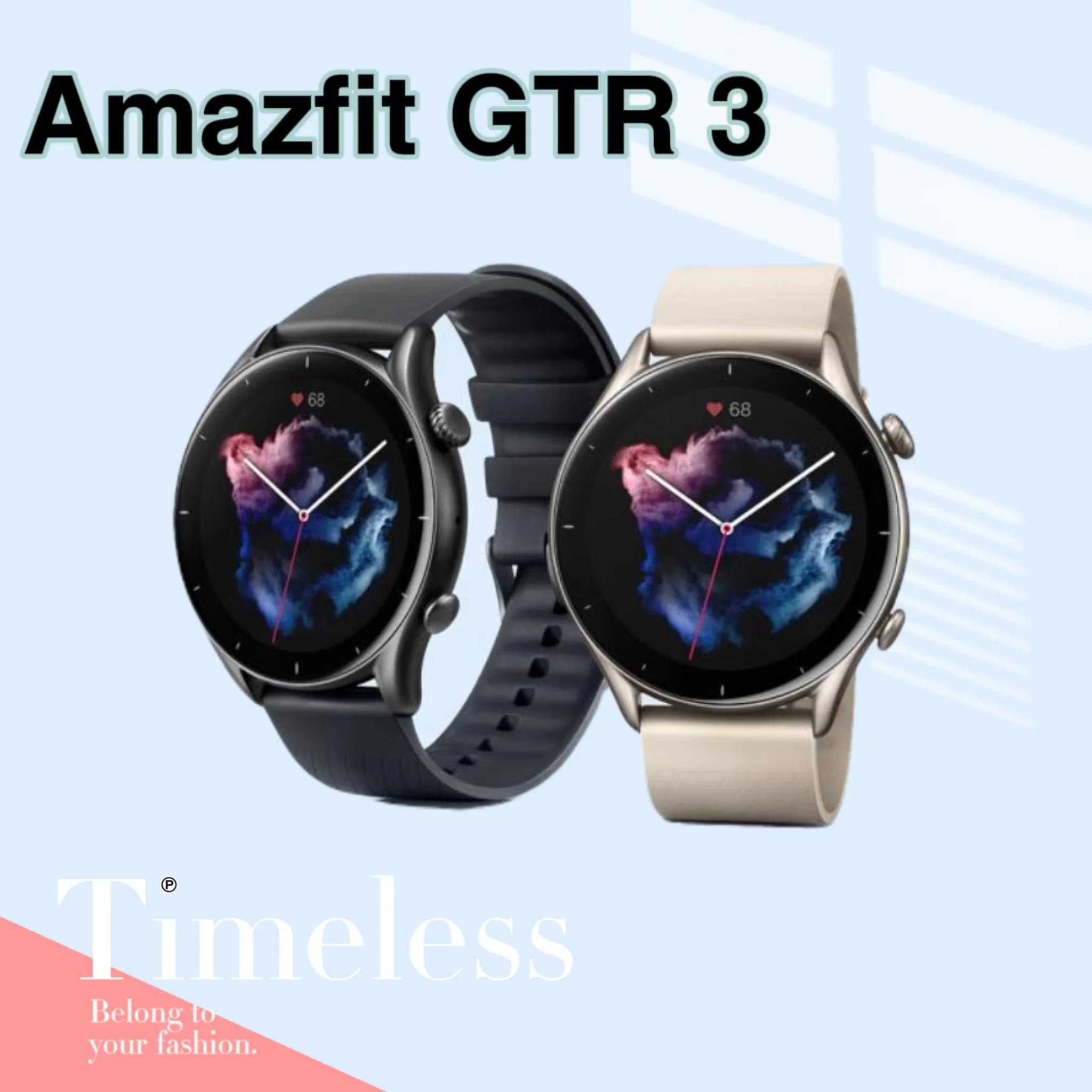 Amazfit GTR 3 Alexa Smart Watch integrated for woman man Play music 1.39 inch AMOLED Display Battery life 21 days Refurbished watch