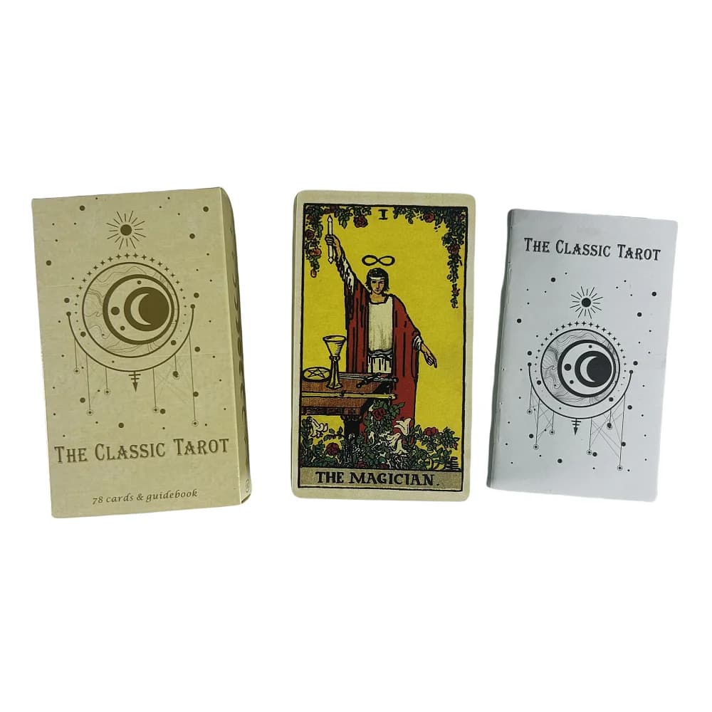 1/3/5 pezzi del classico mazzo di carte dei Tarocchi per principianti, gioco da tavolo per divinazione del destino, vendita all'ingrosso