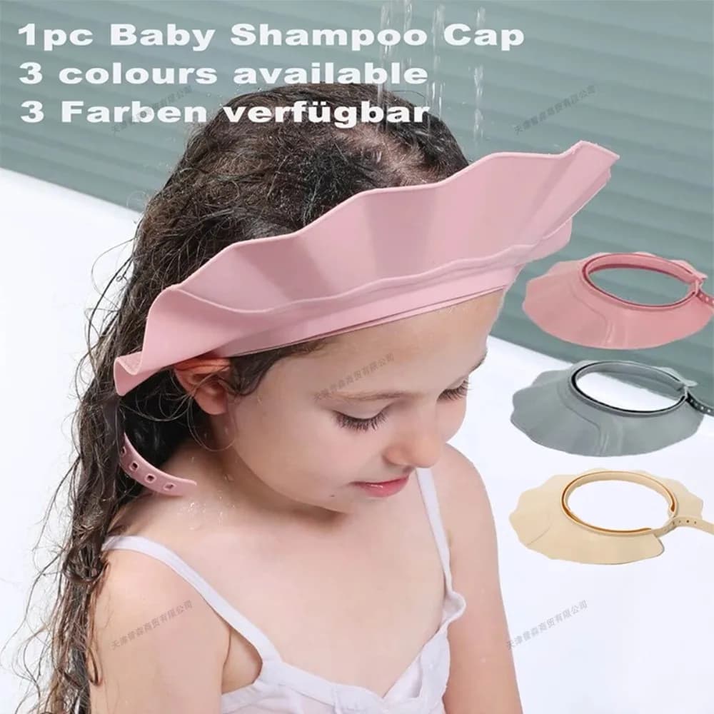 Children's Adjustable Waterproof Shower Head Soft Eye Protection Children's Bath Hat Baby Hair Wash Cover Safe Design