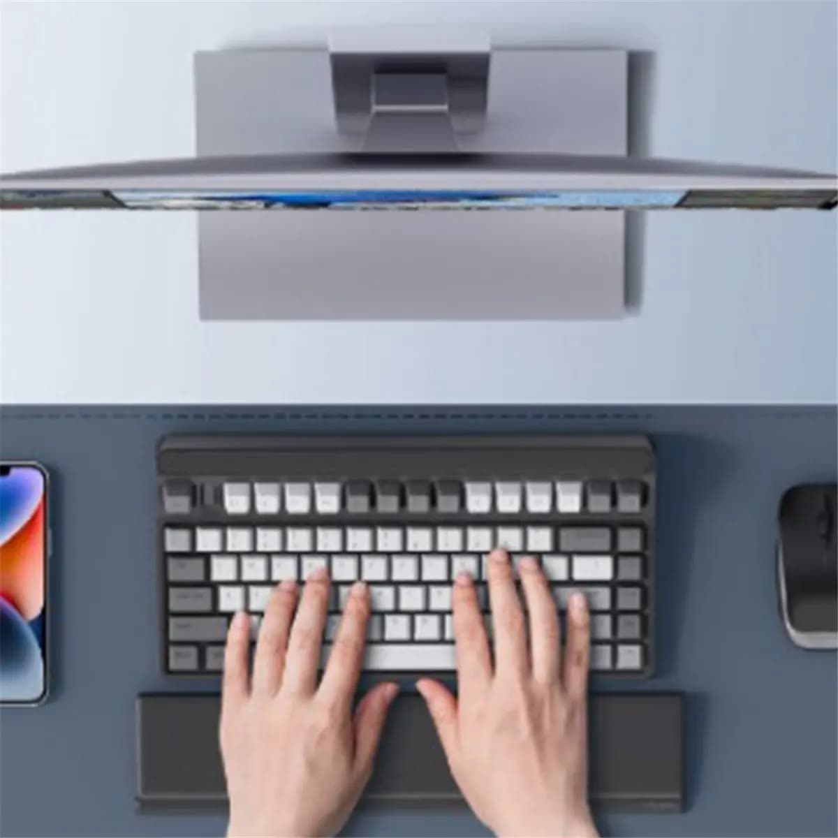 vogue Poggiapolsi per tastiera ergonomica -Servaggio da scrivania, migliora il comfort della digitazione e il sollievo dal dolore, ideale per l'ufficio e l'uso domestico A
