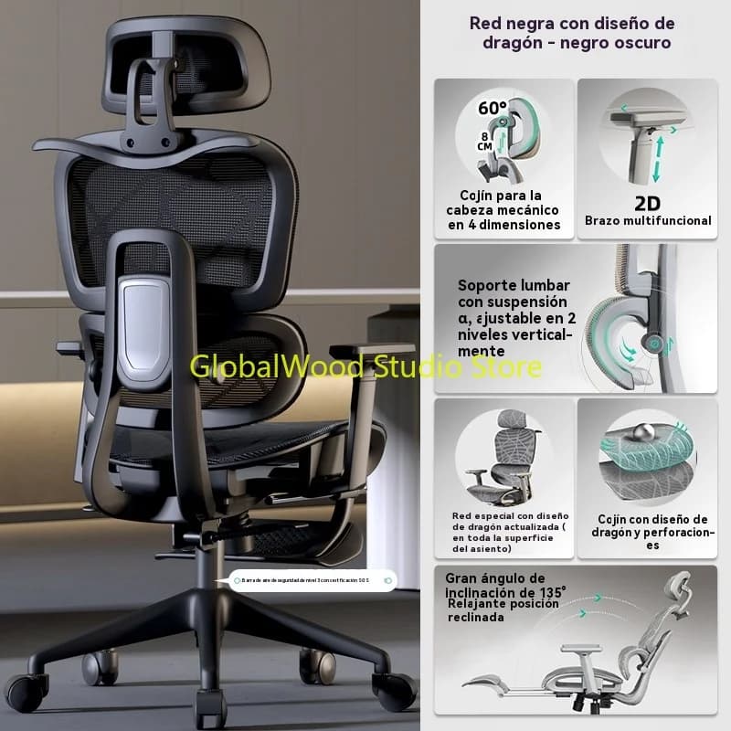 Sedia Sedie da ufficio per soggiorno Chaise Bureau De Travail Ardor Sedia da gioco Consegna Mobili rosa Poltrona per computer