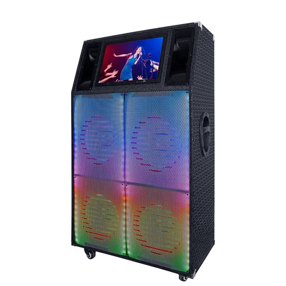 Altoparlante Wi-Fi intelligente per macchina per karaoke con schermo, altoparlanti Microfono Altoparlanti per feste Blue Tooth