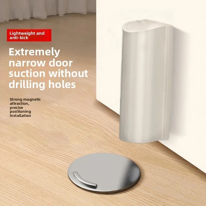 Fermaporta Magnetico Invisibile, Protezione per Parete, Arredamento Casa, Accessorio per la Sicurezza Domestica