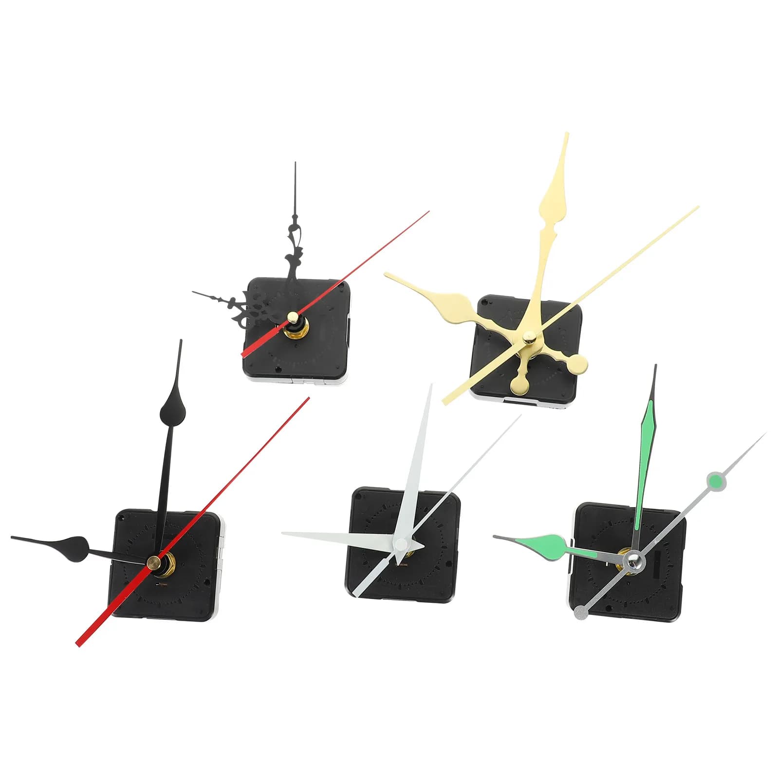 5Sets Clock Movement Replacement Kit DIY Clock Mechanism for Home Office Wall Clocks Excellent Durability Precision
