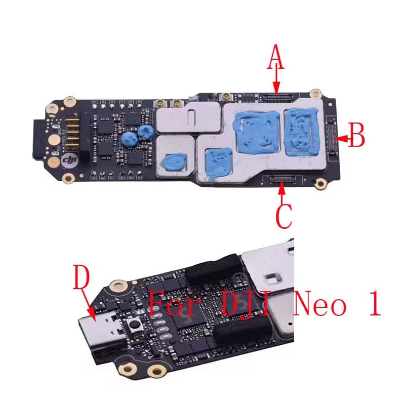 2-50Pcs Usb Charger Charging Plug Dock CPU PCB Top Shielding Board FPC Connector Line Signal PTZ Cable Seat For DJI Neo 1 Neo1