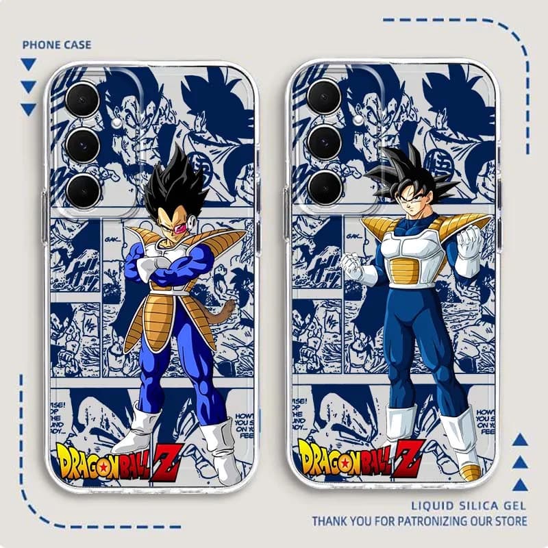 Dragon Ball Art Vegeta per Samsung Galaxy Note 20 10 F12 M23 F23 M14 F15 M54 M55 Ultra Plus 5G TPU custodia trasparente per telefono