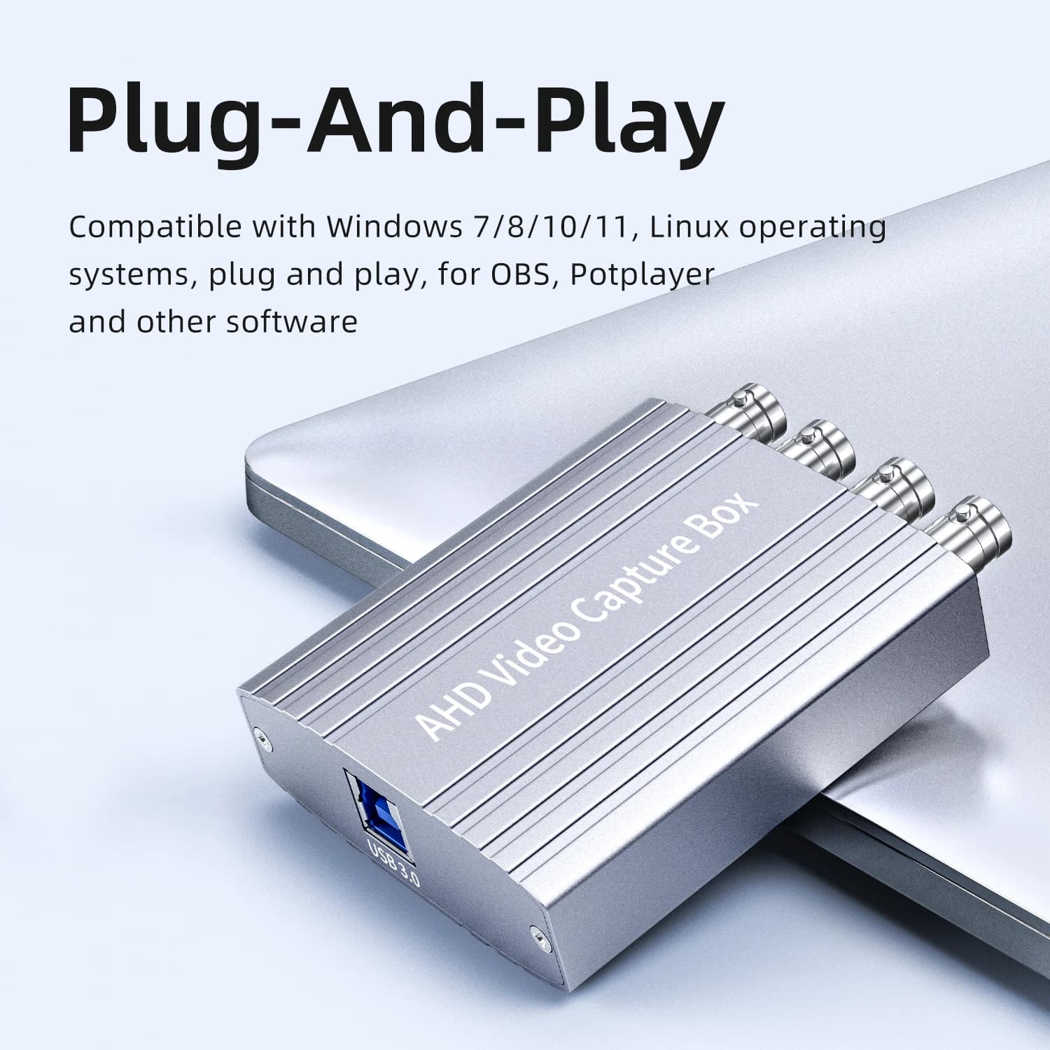 2026 UCAHD-4CH-USB 1080p 720p AHD to Video Capture Card Video Capture Internal Box Support Vmix Wirecast ManyCam VLC
