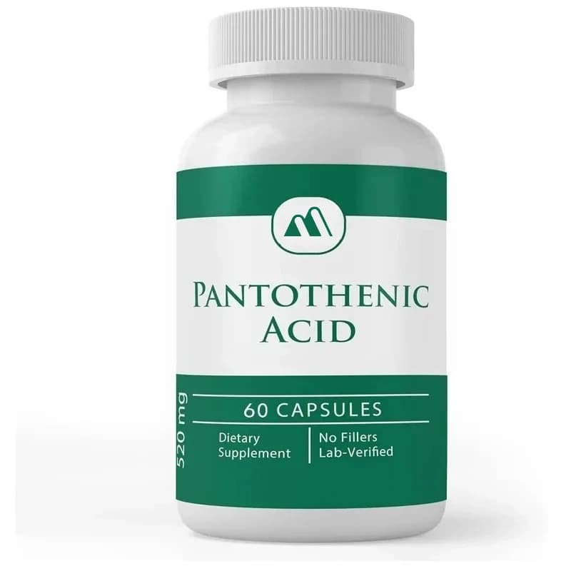 Pure original ingredient Pantotfenic acid (capsule) Pure, vitamin B5, calcium suplement