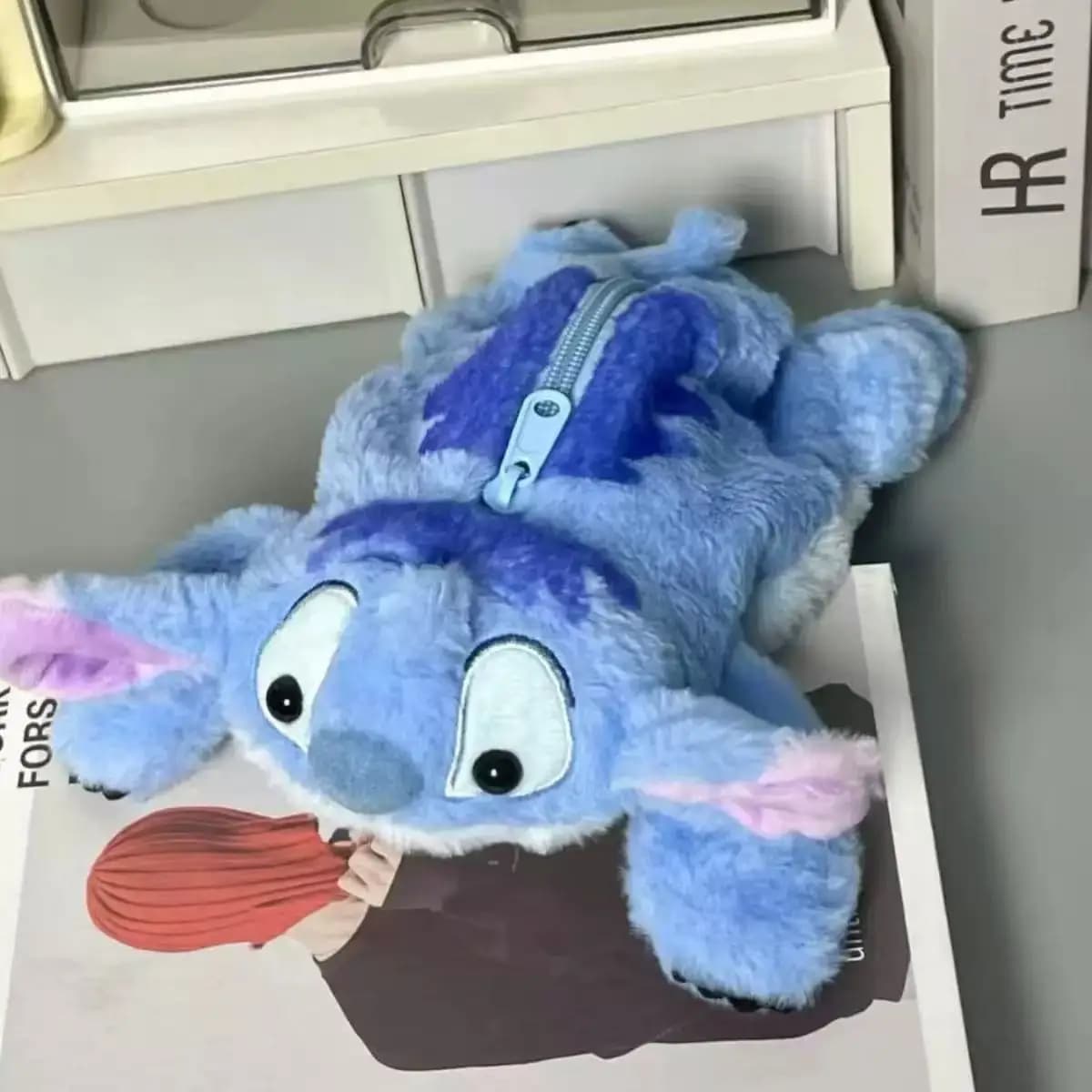 Stitch Plush Cute Pencil Case Anime Kawaii Pen Bag School Home Stationery Box Lilo & Stitch Plush Bags Gifts Toy~