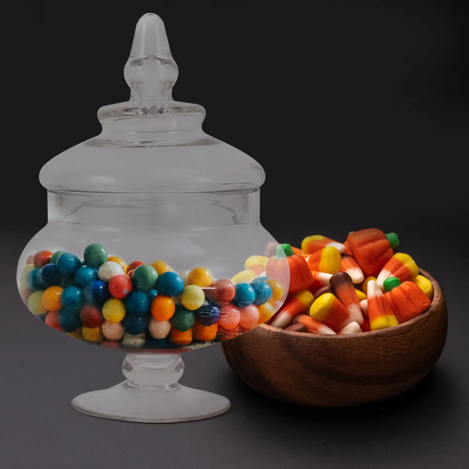 Barattolo in Vetro per Caramelle, Contenitore Multiuso con Chiusura Ermetica per Dolci, Biscotti, Noci, Frutta Secca, Snack, Dispensa