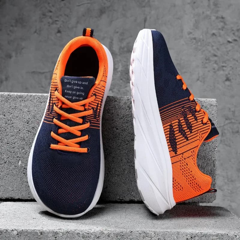 WideToe Box Running Shoes Men Anti-slip Fashionable Lightweight Sport Men Mesh Breathable Wear-resistant Casual Shoes Size 39-48