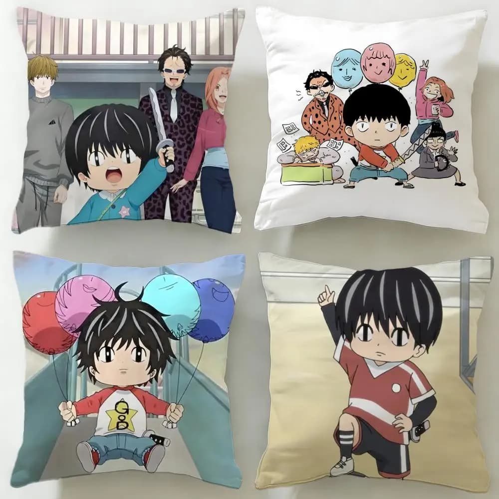 Popolare federa per cuscino anime Kotaro Lives Alone, morbida e facile da lavare, versatile per divano, letto, viaggi e ufficio