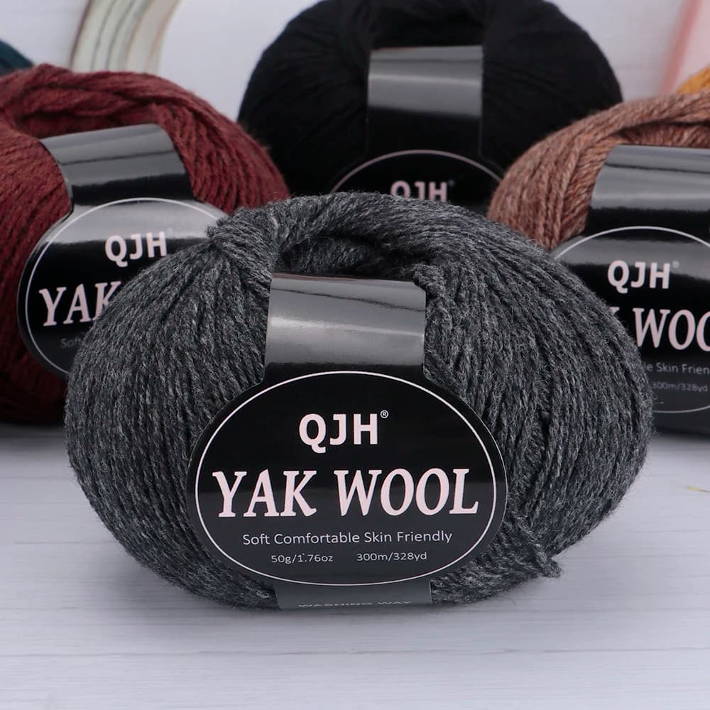 10 pezzi di lana morbida di yak-500G, morbida e calda, fai da te all'uncinetto/la maglia per maglioni, cappotti, scialli, sciarpe, cappelli e vari maglieria