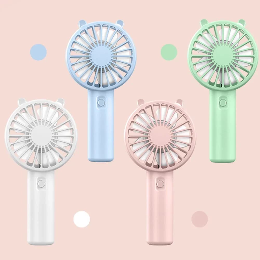 Handheld Portable Fan, Mini USB Fan Rechargeable Silent for Eyelash, USB Rechargeable Table Fan