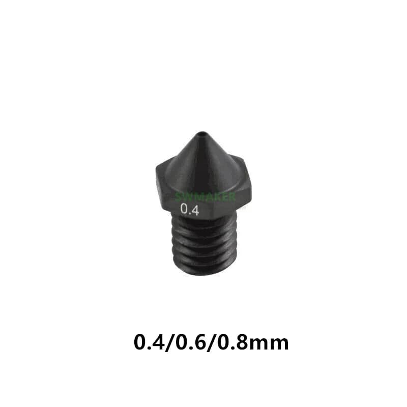 1 pz ugello temprato 0.4/0.6/0.8 per Flashforge Creator 3 Pro, Creator 4 & Guider 3 (Plus) -parti della stampante 3D