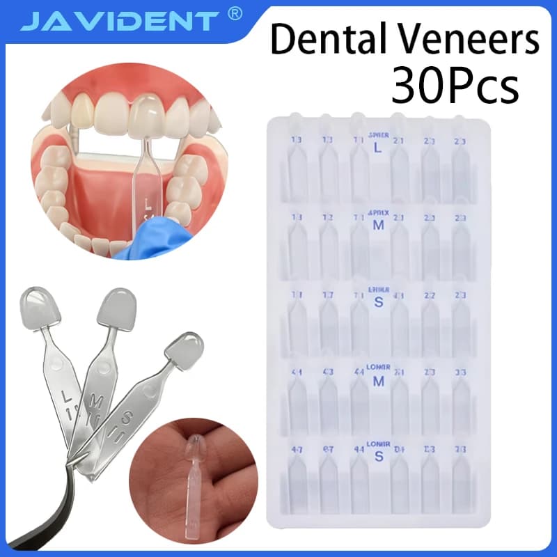 1Set Dental Aesthetics Materials | Light-Cured Composite Resin Molds | 6-Tooth Veneer Mold Set | Dental Teeth Whitening Tools